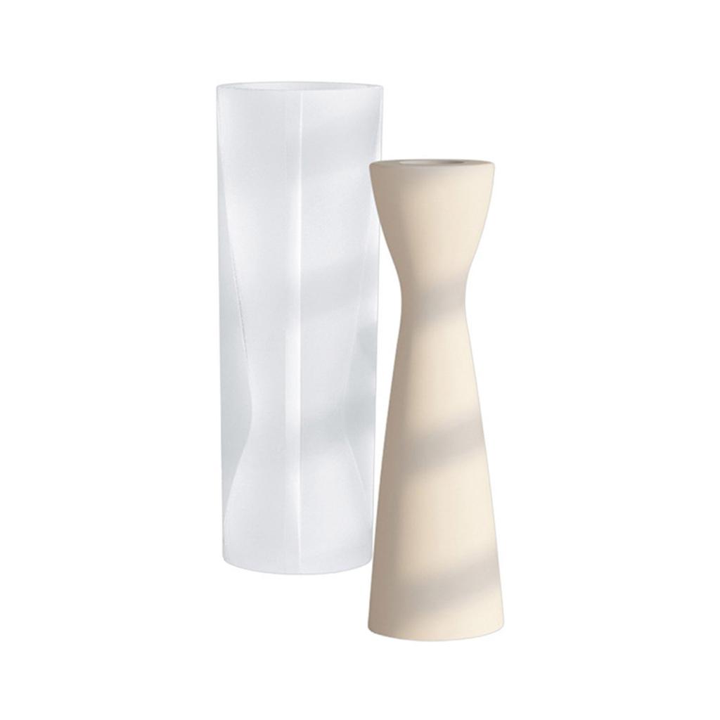 Epoxy Resin Mold Handmade Candle Holder Silicone Mould Geometric Candlestick Mold DIY Plaster Crafts Table Ornament