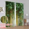2D flat printing 2pcs Hot Colorful Summer Curtains bamboos Light Filter Family Party Decoration Suitable for Holiday Parties