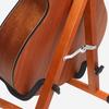 Guitar Stand Wooden Folding Floor Standing Vertical Household Bass Storage Display Holder Rack Dark Wood Color