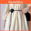 Fabric Thin Flower Waist Belt Women Decorative Dress Sub Accessory Rope Soft