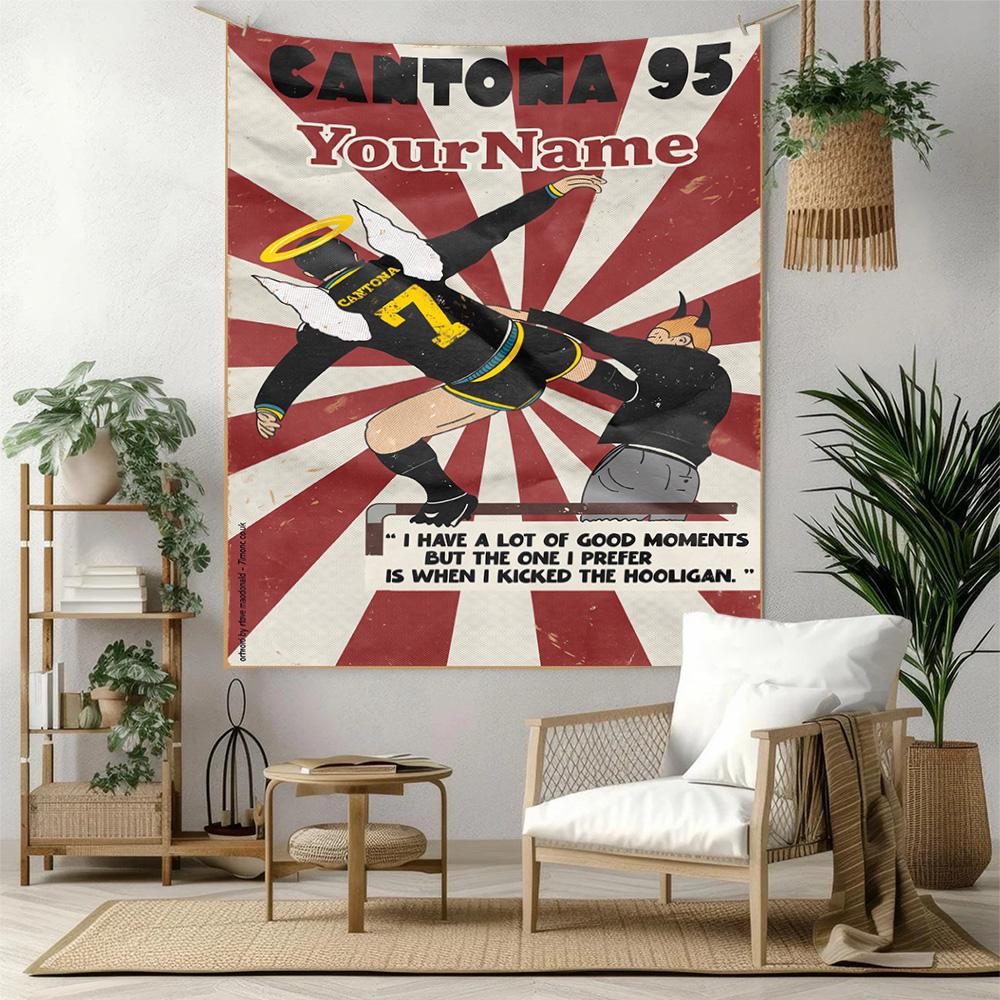 Manchester Custom Your Name Wall Decor Tapestry Art For Pet Memorial Birthdaywedding Party Backdrop Family Gift