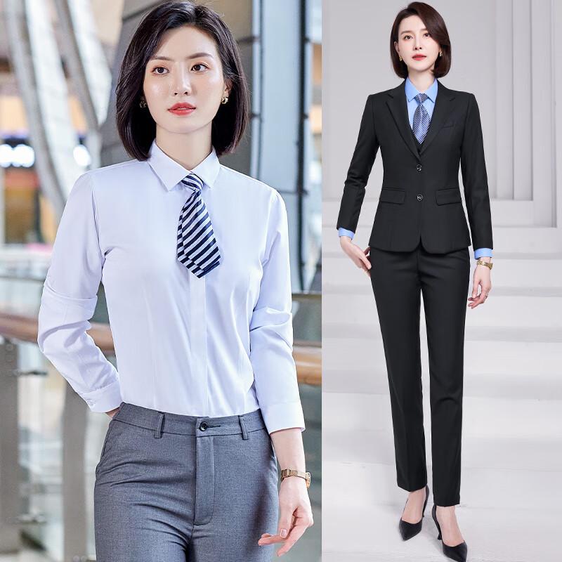 

Troyman Women s Professional Black Three-Piece Suit Set L