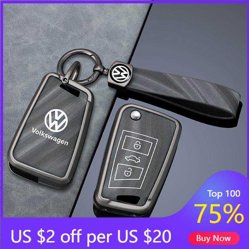 VW GTI GOLF 2026 Hot For VW VOLKSWAGEN Car Zinc Alloy Smart Remote Key Key Fob Case Cover For VW Volkswagen MK7 Golf 7 Tiguan MK