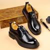 Fashion 2025 British Style Men's Leather Casual Shoes Thick Soled Wear-resistant Classic Loafers Business Men's Formal Shoes Trendy
