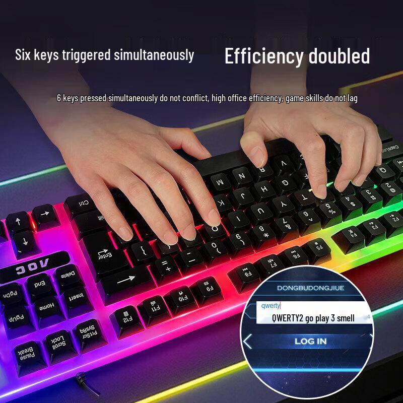 AOC KM100 Wired Gaming Keyboard and Mouse Combo