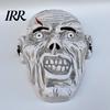 Detailed Retro Zombie Mask Horror Halloween Mask, Realistic Full Face Breathable Eye & Nose Vents, Wrinkled Adjustable Strap for Adults, Scary Costume