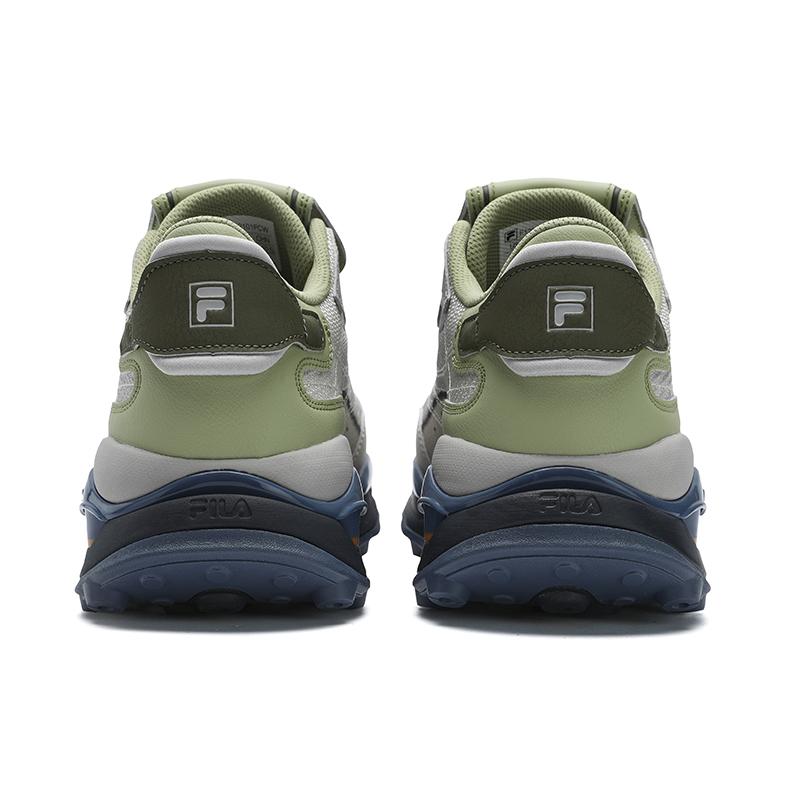 Fila Icona Abrasion Resistant Breathable Low Top Casual Shoes Men's Gray Green F12M533101FCW
