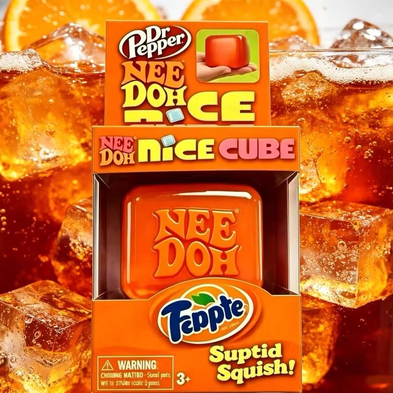 Favorite Toy Unisex Orange Schylling Nee Doh Nice Cube Soft Sensory Fidget Toy Blind Box Stress Relief Desk Play