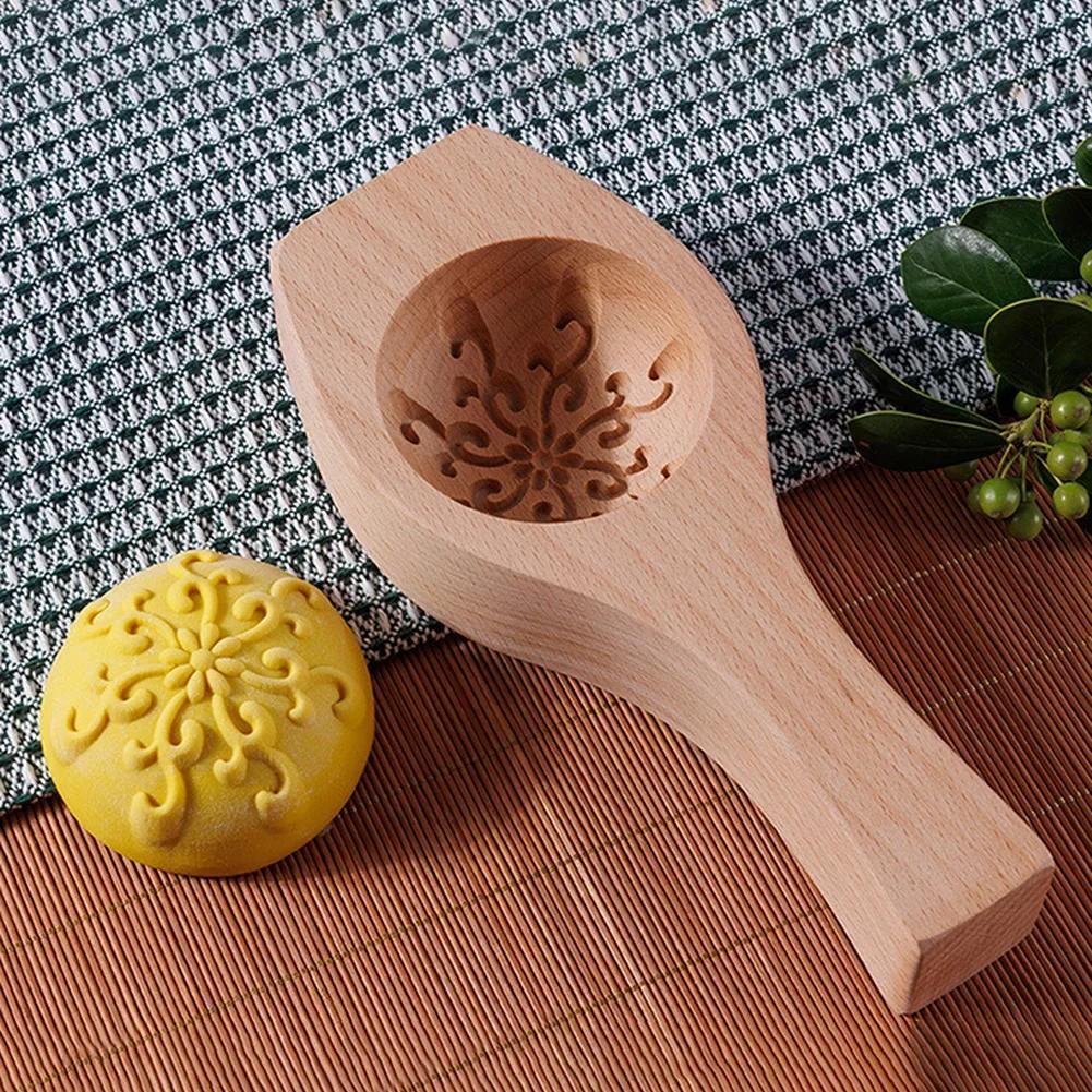 

2025 Hot DIY Steamed Bun Mold Wooden Traditional Moon Cake Mould Multipurpose Bun Making Tool Mung Bean Cake Baking Mold 1pc