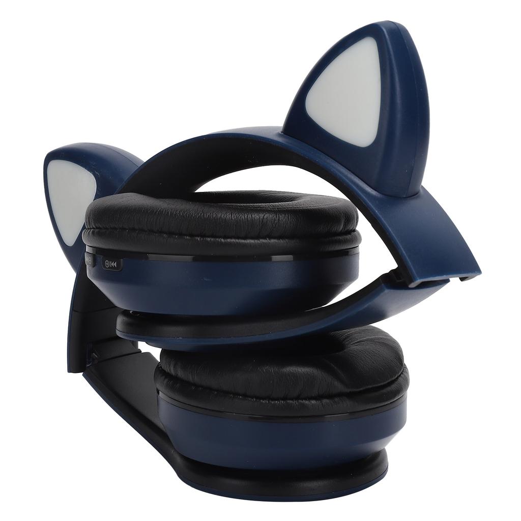B39 Katzenohrenform Kabelloses Headset Bluetooth Niedlicher Gaming-Kopfhörer für Musik Zuhause Sport Blau