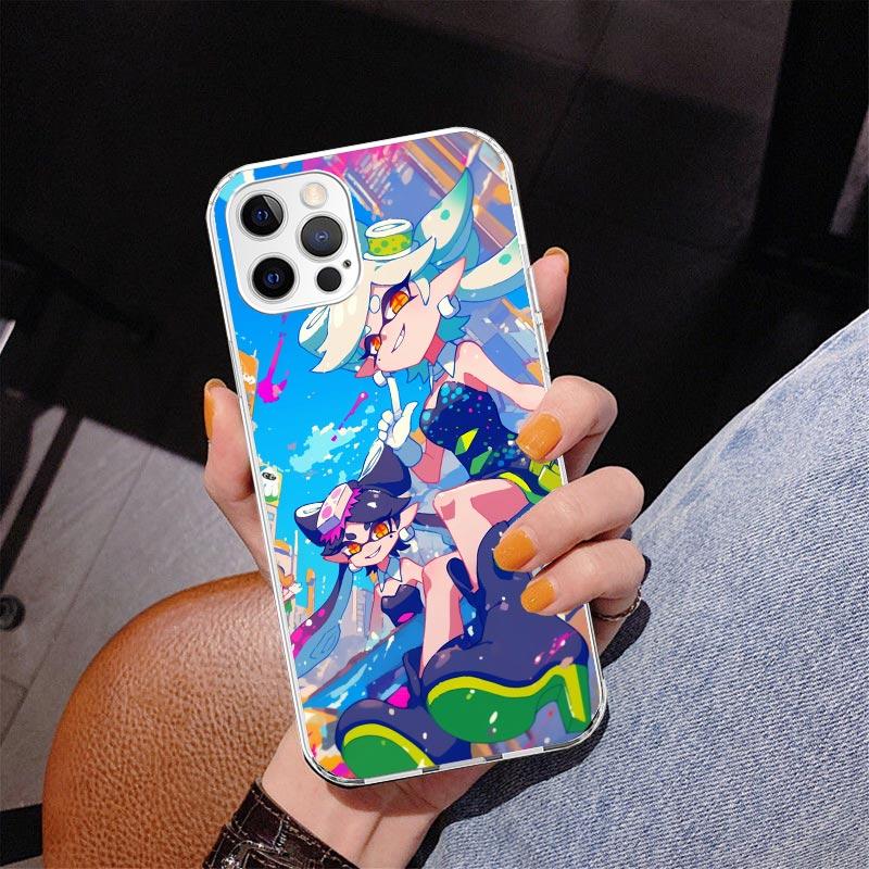 Game S-Splatoons Phone Case For iPhone 13 12 Mini 11 Pro Max XS XR X SE 7 8 Plus 5S 5 6S 6 Gift Print Cover Fundas