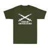 US Army Field Artillery Branch Insignia Crossed Cannons Veteran Graphic T-Shirt