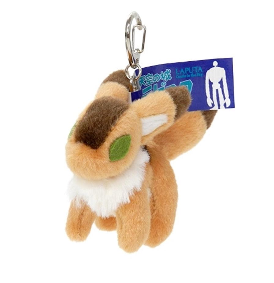 Studio Ghibli Castle In the Sky Funwari Key Chain Fox Squirrels Japan NEW