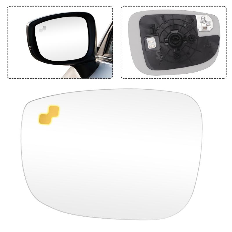 Car Passenger Side Left Right Mirror Glass With Heated Backing Rearview Side Mirror Glass For MAZDA CX-5 CX-9 2017- Left