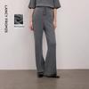 LANCY Wool-Blend Elegant Wide-Leg Knit Trousers