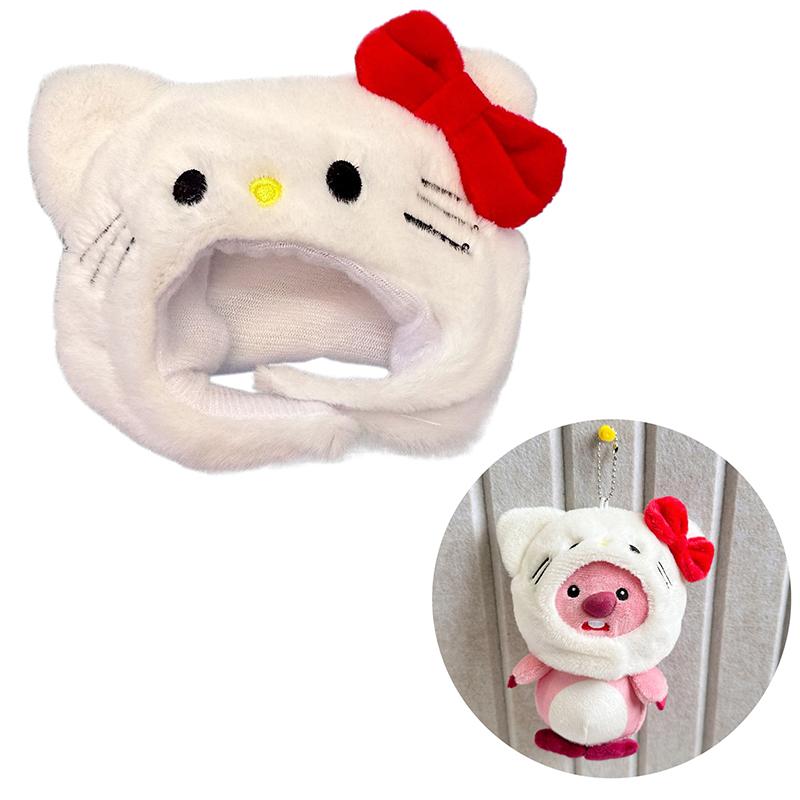 15Cm Doll Headgear Deer Pig Rabbit Cartoon Animal Ear Cap Cos Outfit Change Dressing Game Cute Plush Hat