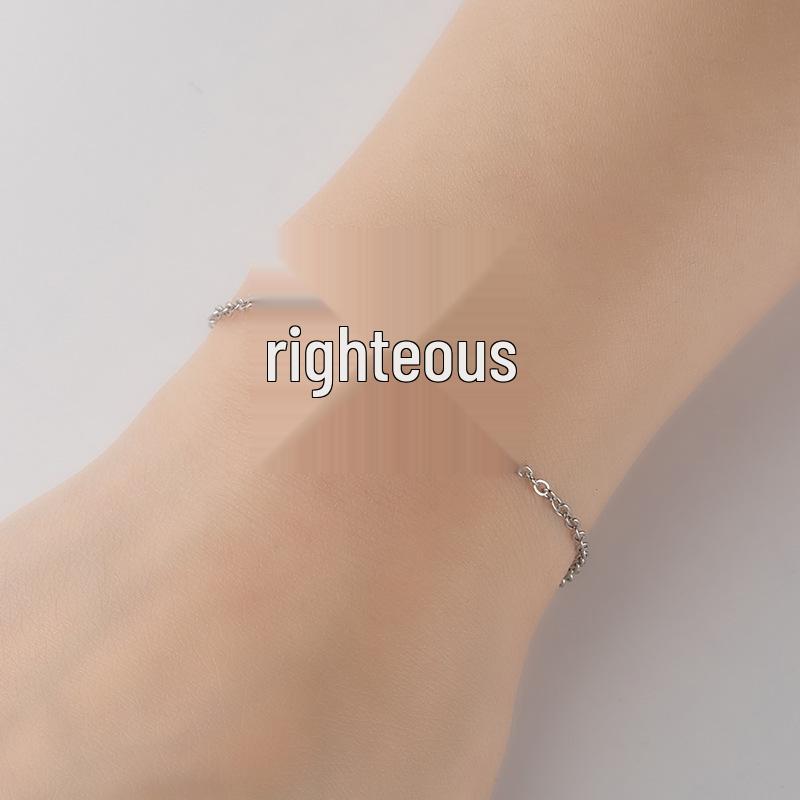 Stainless Steel Plane Pattern Simple Style Personalized Bracelet