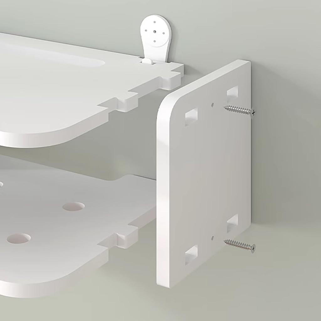 Router Organizer Environmentally Friendly Woodplastic Panels Handmade Mortise and Tenon Craftsmanship, Cable Management Box