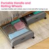 Portable Space-Saving Under Bed Lockers Pull Out Storage for Clothes Shoes Home Bedroom Simple Design Rolling Drawer