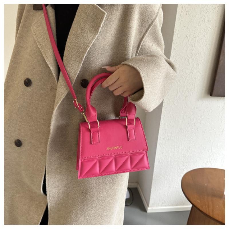 Fashiable Korean Versi PU Shoulder Bag Versatile Fresh Solid Color Handbag Crossbody Bags Tote Exquisite Craftsmanship Women