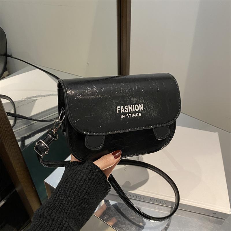 Handbag Bag Female Foreign Style 2025 New Model This Year Popular Niche Design Fashion Saddle Bag Shoulder Bag Messenger Bag