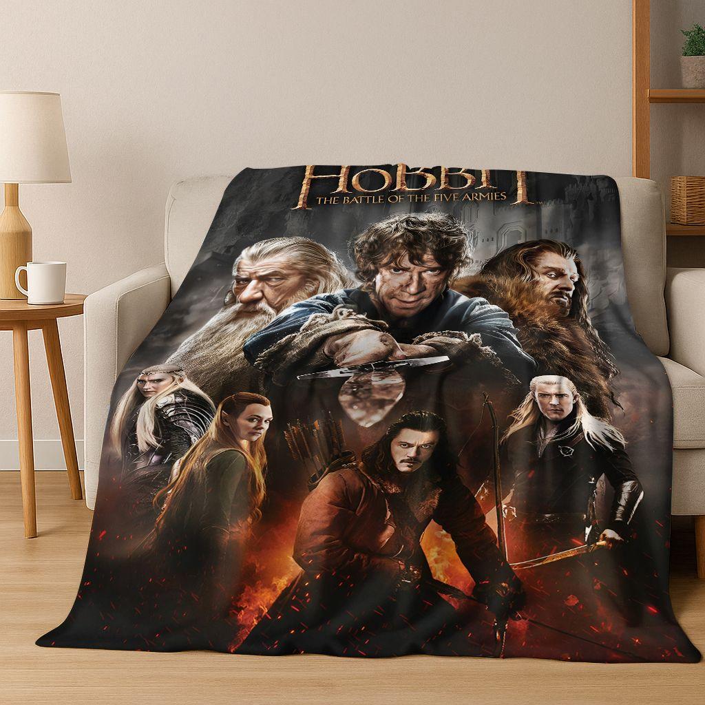 Classics L-Lord of The Rings H-Hobbit Movie Flannel Blanket,Warm and Cozy Soft Throw Blanket for Home Bedroom Bed Sofa Cover Kid