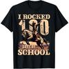 I Rocked 100 Days Of School Western Cowboy Rodeo Wild West T-Shirt