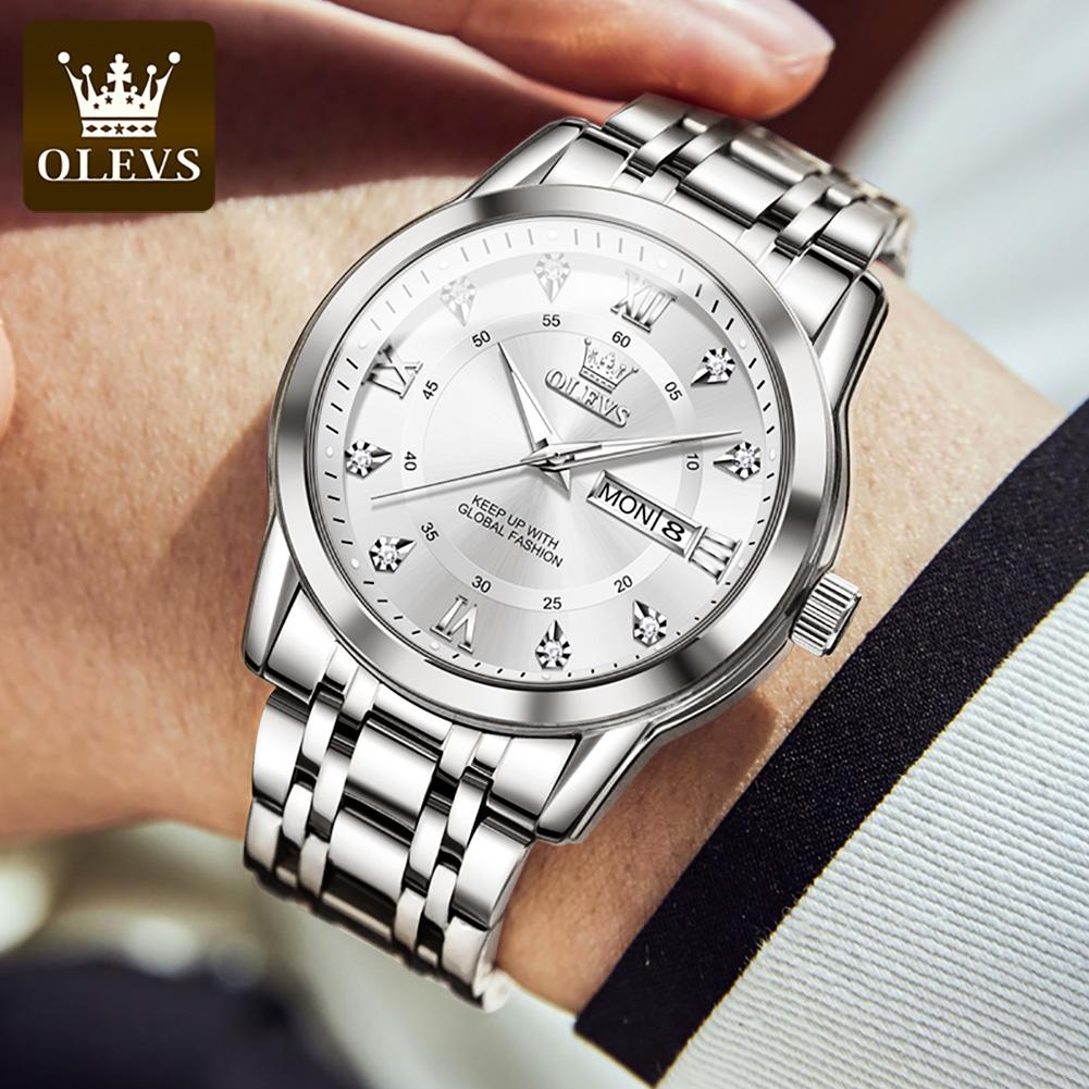 OLEVS 5513 Brand Luxury Mens Watch Temperament Gold Wrist Watch Fashion Trend Waterproof Men Quartz Watches