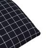 Folding Sun Lounger Black Checkered Pattern 175 x 54 x 8.5 cm