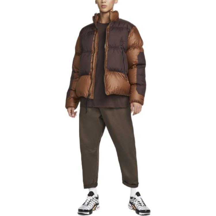 Nike Colorblock Sport Casual Donsjack Heren Bovenkleding Brons DD6979-204
