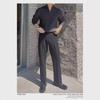 2023 Men's Trendy High Collar Zipper Pullover Sweater - Korean Style Winter Loose Fit