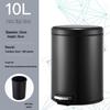 Luxury Silent Stainless Steel Pedal Trash Can with Lid - Large Capacity for Kitchen, Living Room, Bedroom