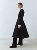 ETDEMAIN Sweatshirt Layered String Shirt Dress - Black