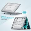 MacBook Air 15.3 Inch Protective Case With Cooling Stand Matte Anti-Slip Shockproof Shell Pro