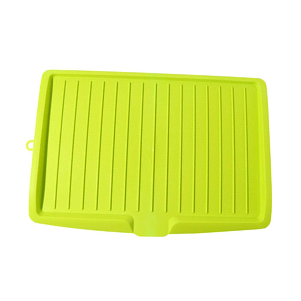Plastic Dish Drainer Board Multipurpose Rectangular Design Space Saving Kitchen Draining Board Tray for Cutlery Fruits and Vegetables