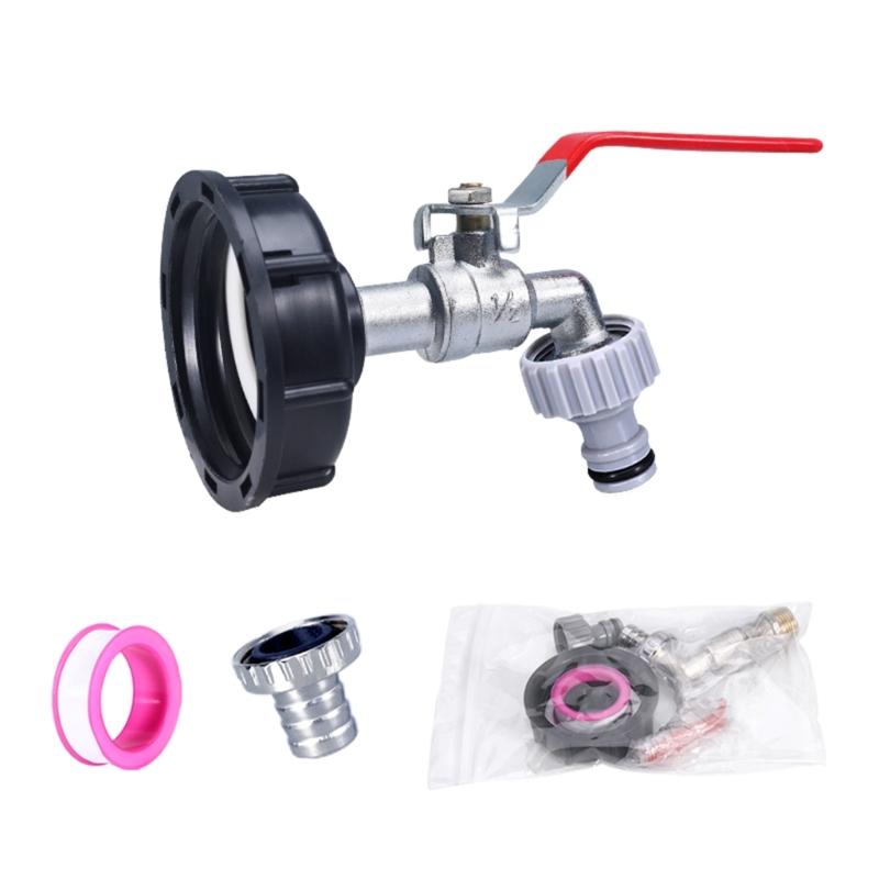 1/2" 3/4'' Leakproof Brass IBC Tank Fittings IBC Tank Adapter IBC Tank Valves for S60X6 Water Tank Tap Thread Connector