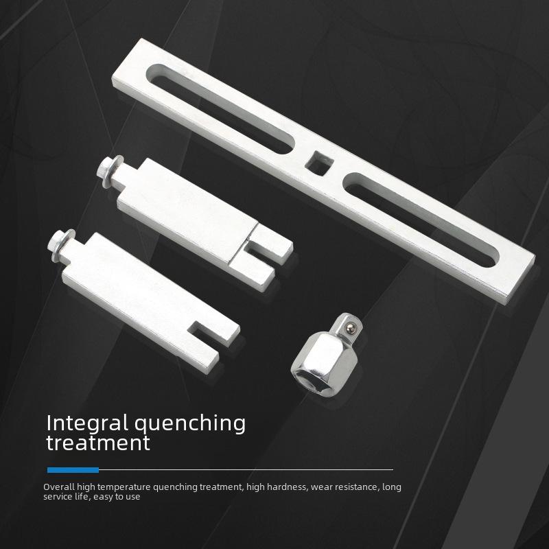 Adjustable Universal Fuel Pump Cap Wrench with Right Angle and Claw Design