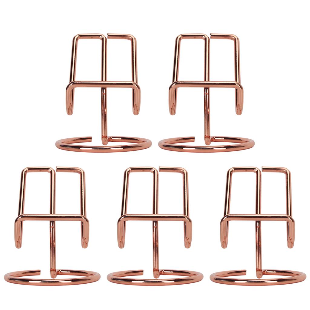 5PCS Cute Metal Cell Phone Stand Stable Ergonomic Perspective Portable Cell Phone Stand for Desk 