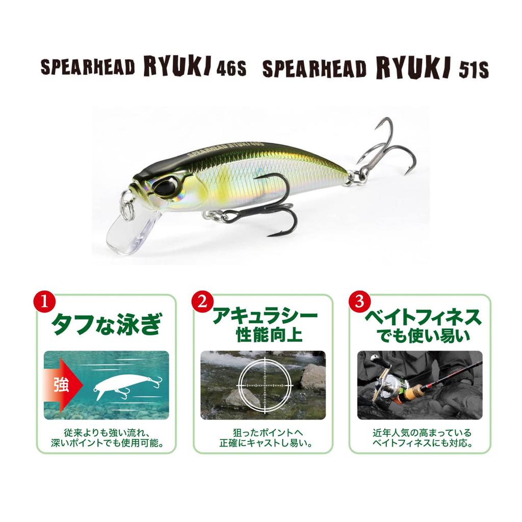 DUO Spearhead Ryuki 46S ADA4019 Pink Yamame Trout Total 46mm Length