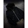 DRIPX Cardigan de Felpa con Cuello de Strass Europeo y Americano Sudadera con Cremallera y Strass Estilo Oscuro Y2k Tendencia Callejera para Hombre y Mujer H