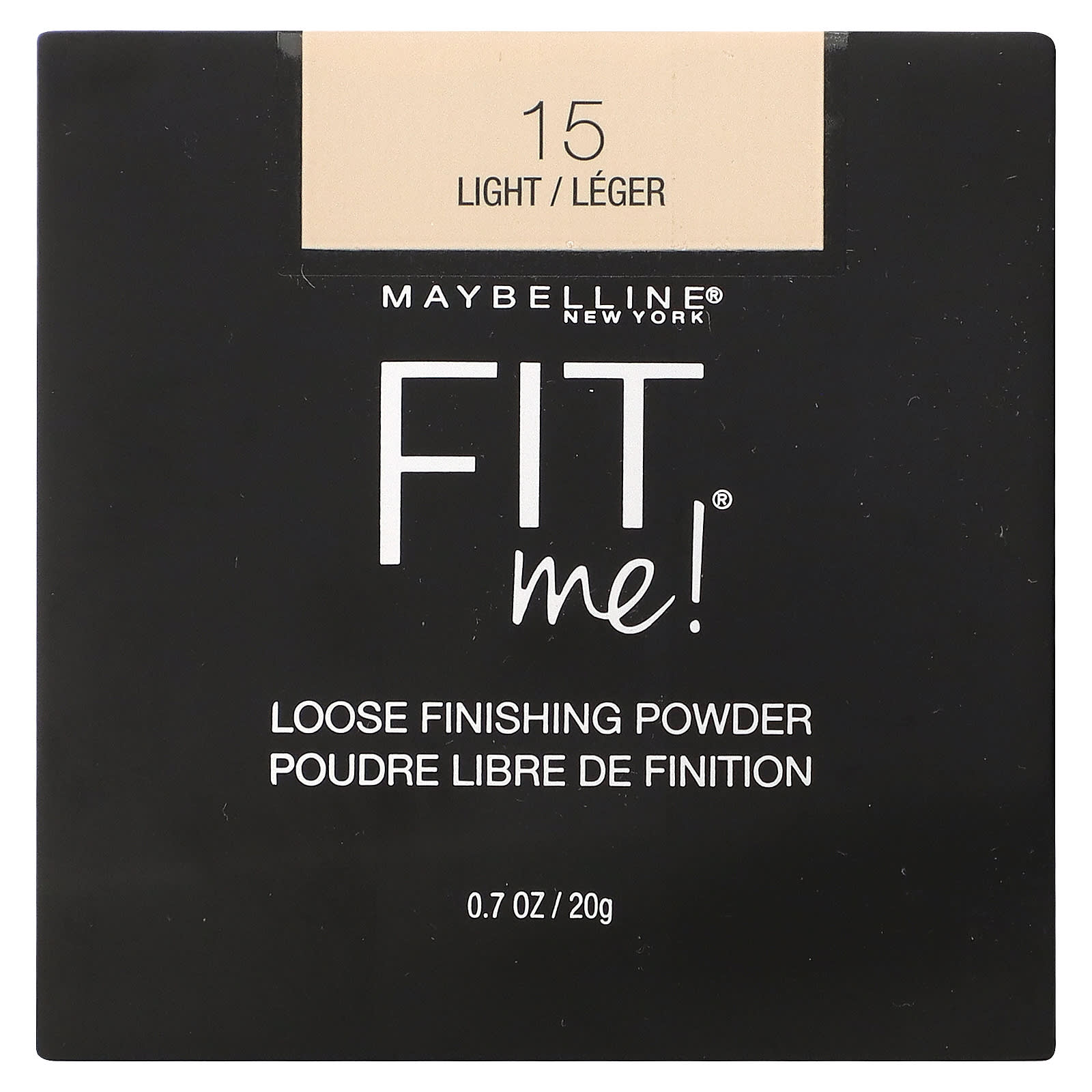 

Maybelline, fit me, рассыпчатая финишная пудра, 15 светлых оттенков, 0,7 унции (20g)