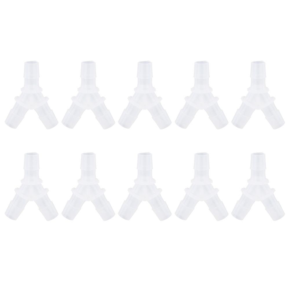 10PCS Soft Hose Fittings Y Type Connector Aquarium Fish Tank Air Pump Junction 3 Way Connector