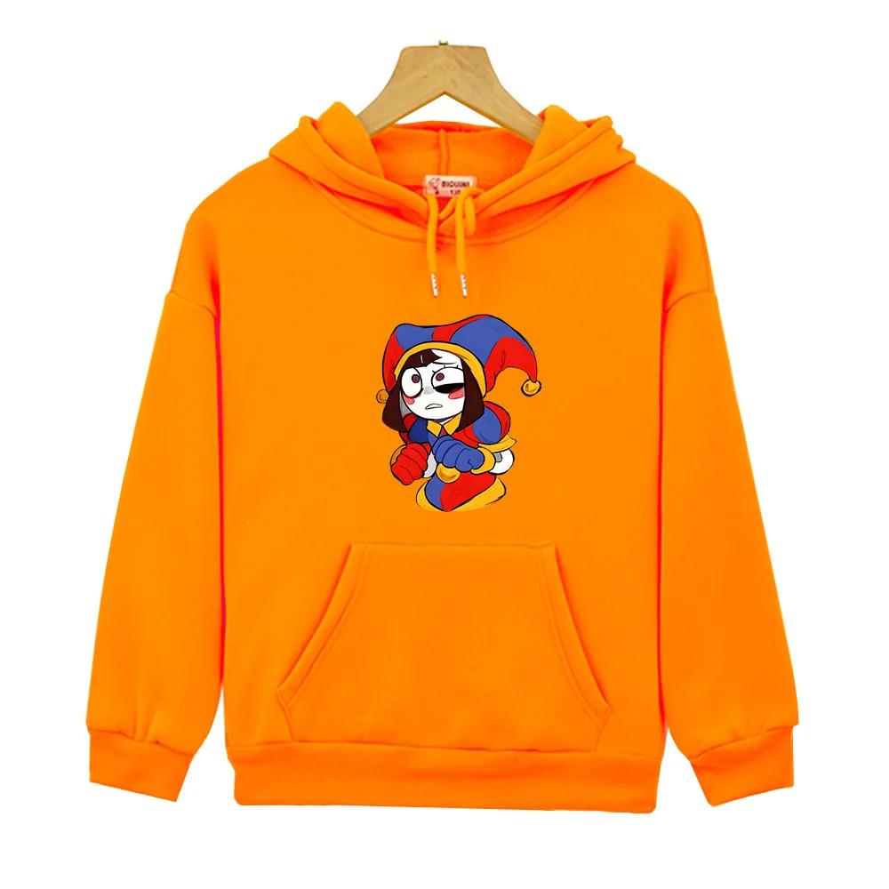 Pomni The Amazing Digital Circus Y2k Sudadera Sweatshirts Cartoon Tv Show Clothes for Women Fleece Winter Long Sleeve Kawaii Tops