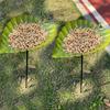 Leaf Shape Outdoor Bird Bath Winterproofed Durability Garden Decoration Feeders for Wild Birds for Nature Lover