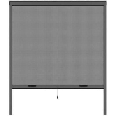 Hliníková okenní moskytiéra L125 x V145 cm v antracitově šedé barvě - Zkrátitelná na šířku a výšku