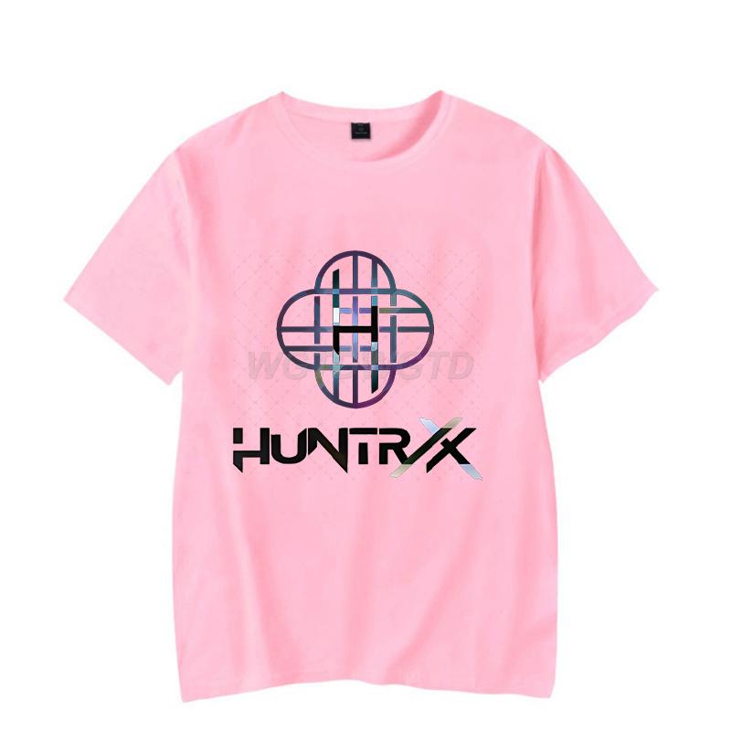 Moda KPop Demon Hunters futbolkalari erkaklar ayollar kulgili logotip vintage ko'cha uslubi qisqa yengli koreys ulzzang anime klassik toplari