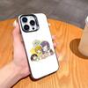 Love L-Live Anime Phone Case For iPhone17 16 15 14 13 12 Pro Max Grey Black Matte Laser Metallic Aurora Funda