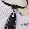 Pre-tied Chain Necktie Pearl Bowtie Fashion Cravat  School Uniform