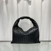Bolso bandolera de punto de cuero nuevo transfronterizo, Bolso bandolera de cuero de moda para celebridades de Internet para mujer