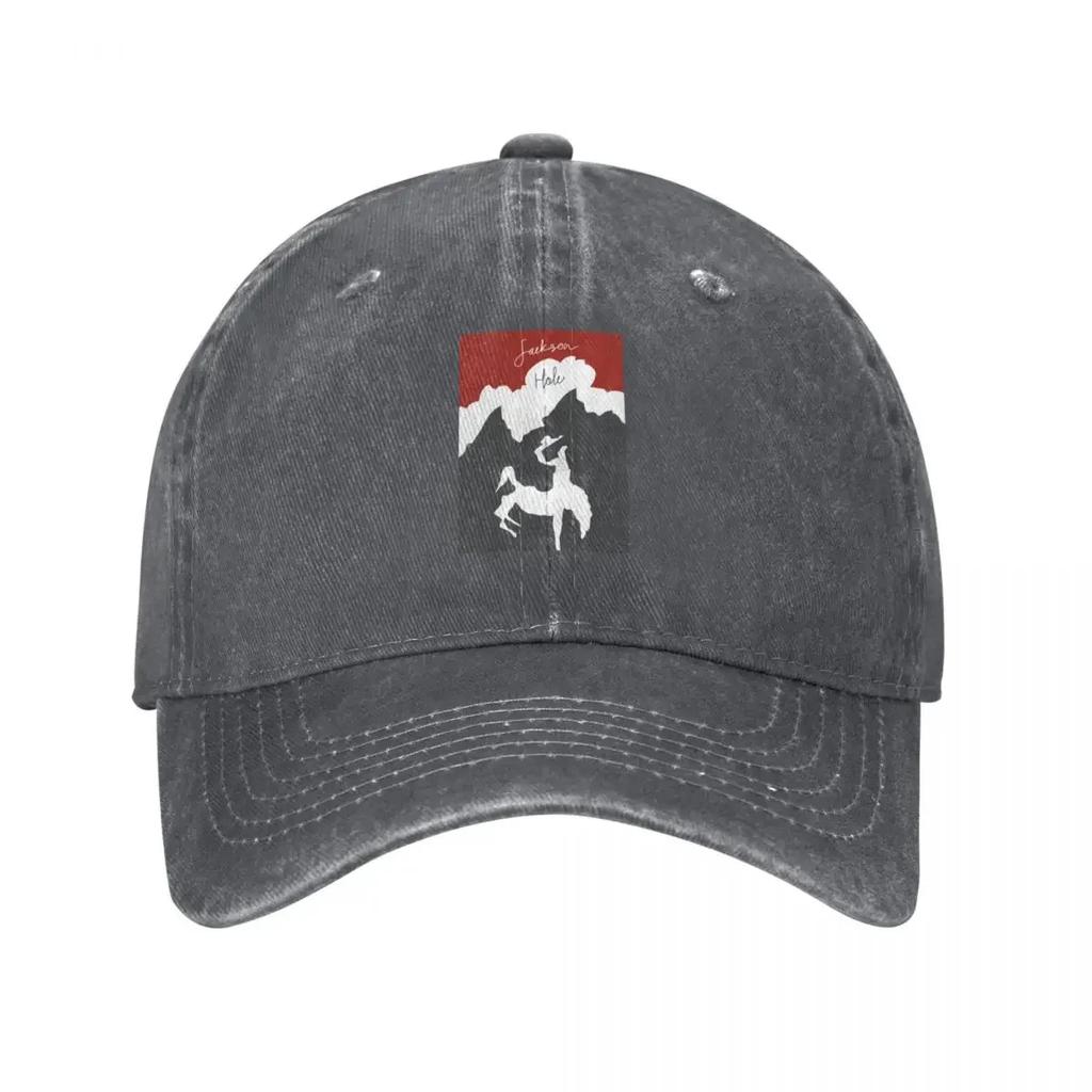 JACKSON HOLE MOUNTAIN RESORT MINIMALIST WITH TEXT Baseball Cap Tea Hat Sun Hat For Children Rave Caps For Unisex Womens